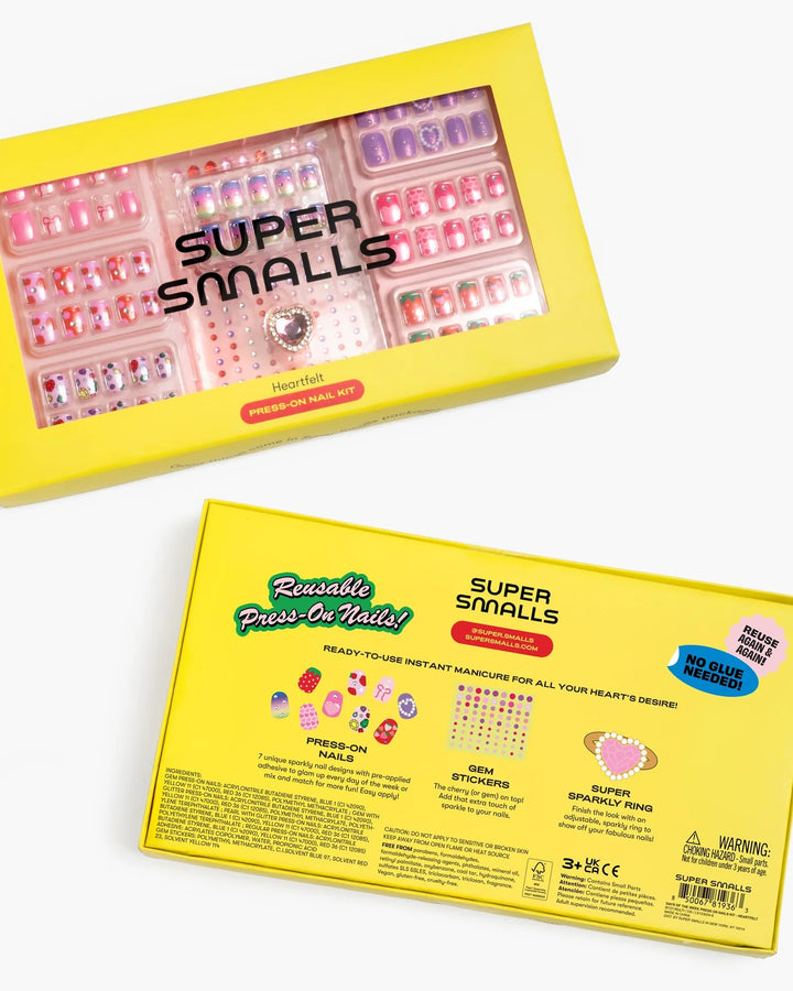 Super Smalls Press-On Nail Kit - Heartfelt