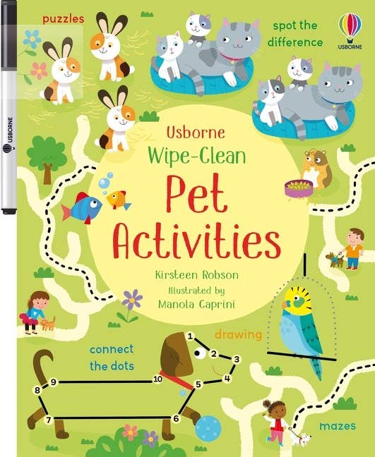 Usborne Wipe-Clean Pet Activities