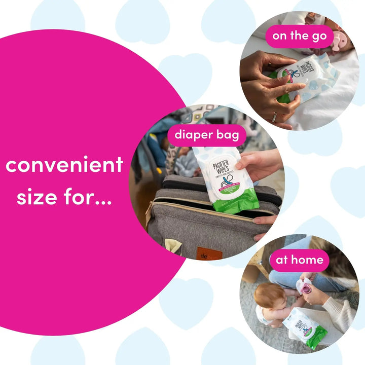 Dapple Pacifier Wipes, Fragrance Free, 40 ct