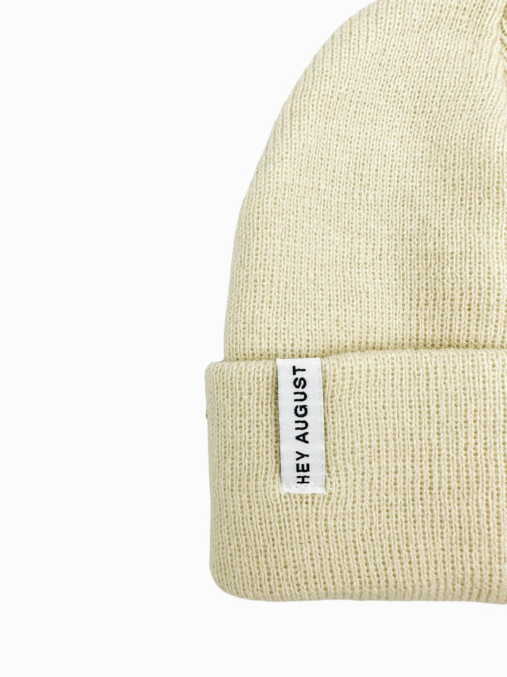 Hey August Knit Cuff Beanie - Vanilla 