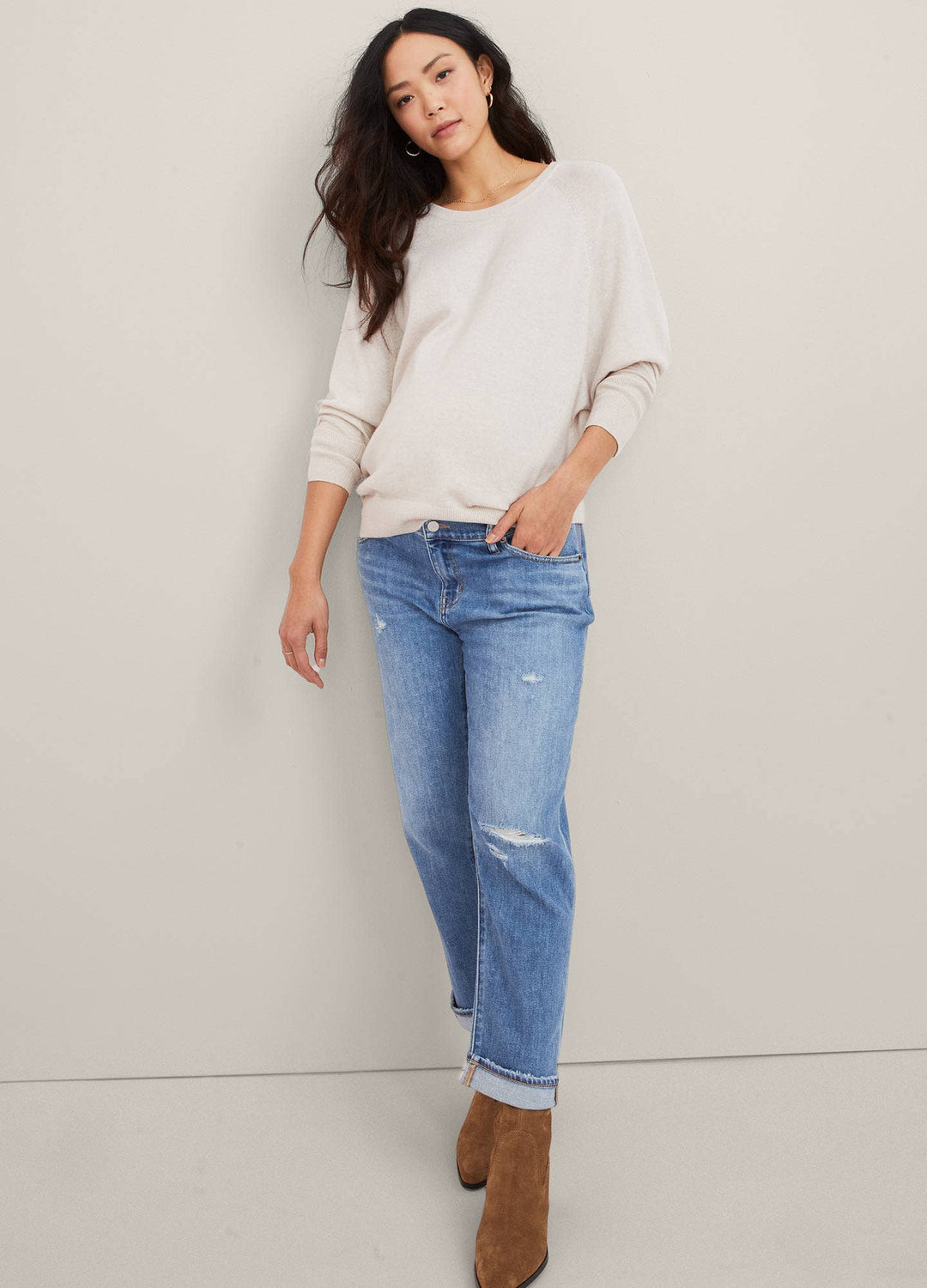 Hatch Collection The Heritage Boyfriend Maternity Jean