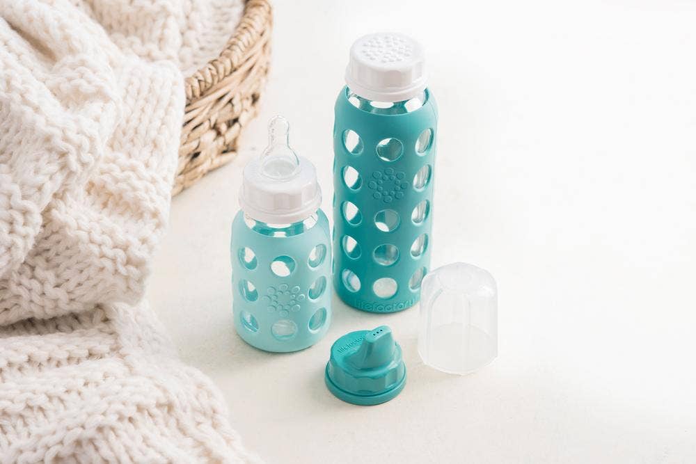 LifeFactory 6 Glass Bottle Baby Starter Kit