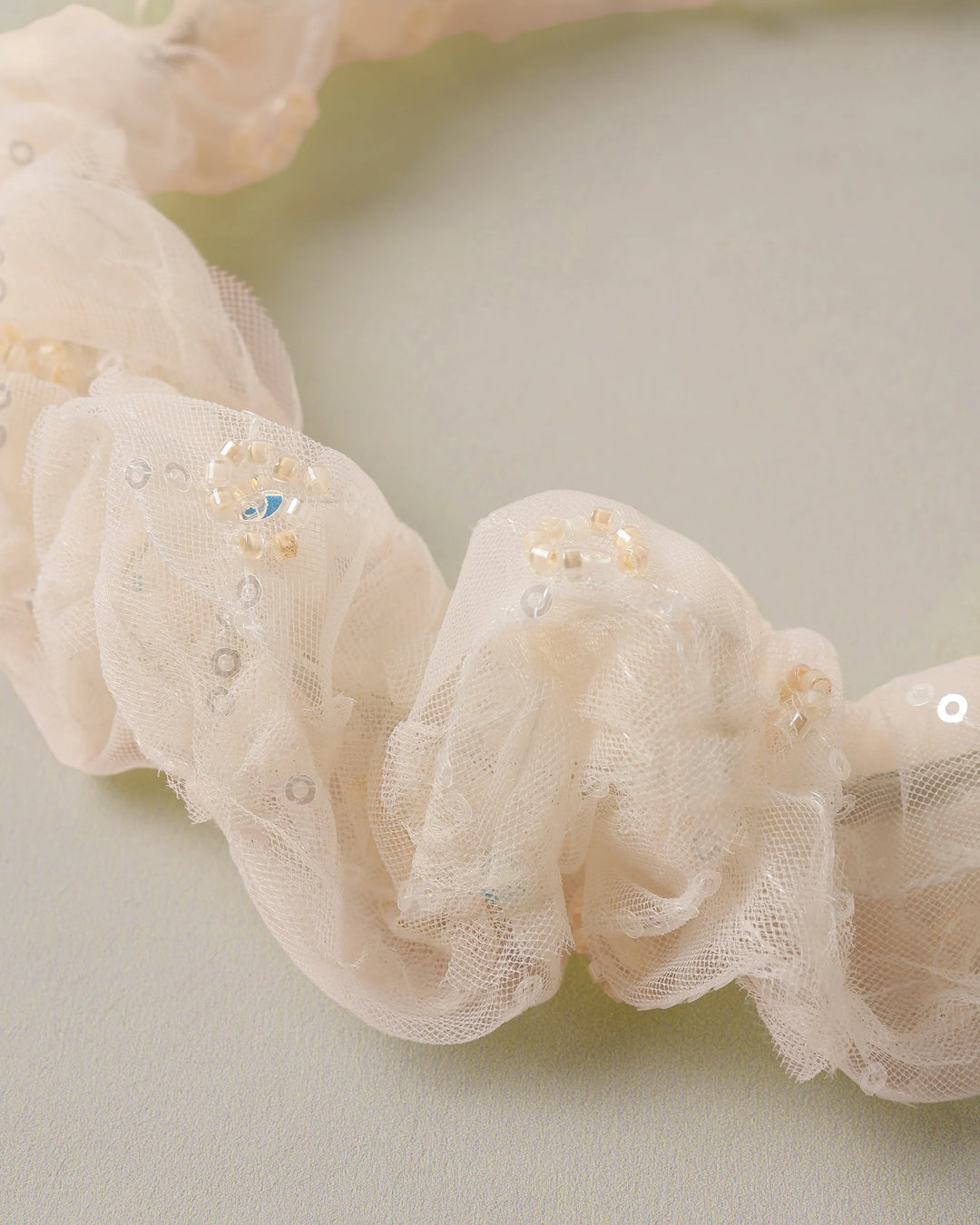 Noralee Gathered Headband - Pearl