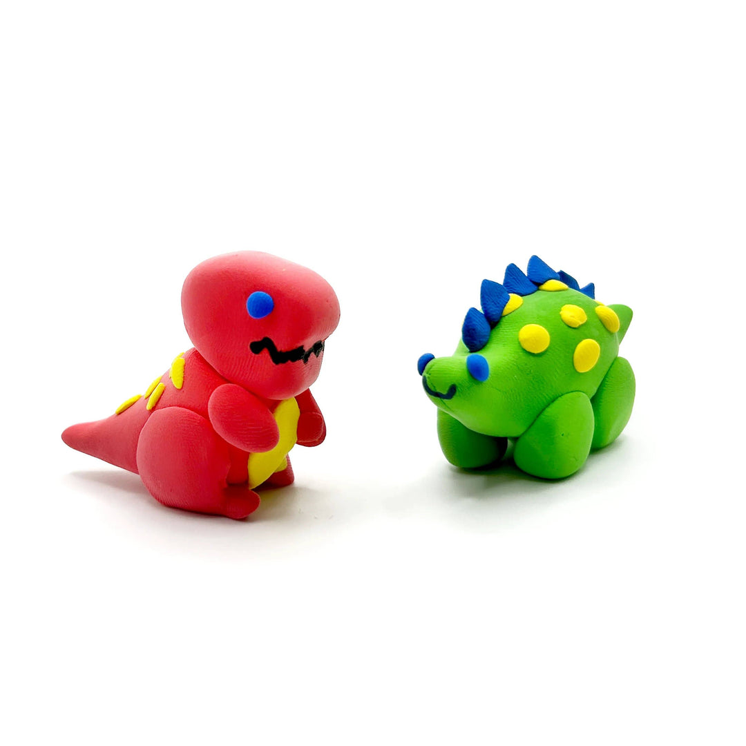 Ooly Creatibles Air Dry Clay BFFs Kit - Dino. Pals (Set of 4 Colors)