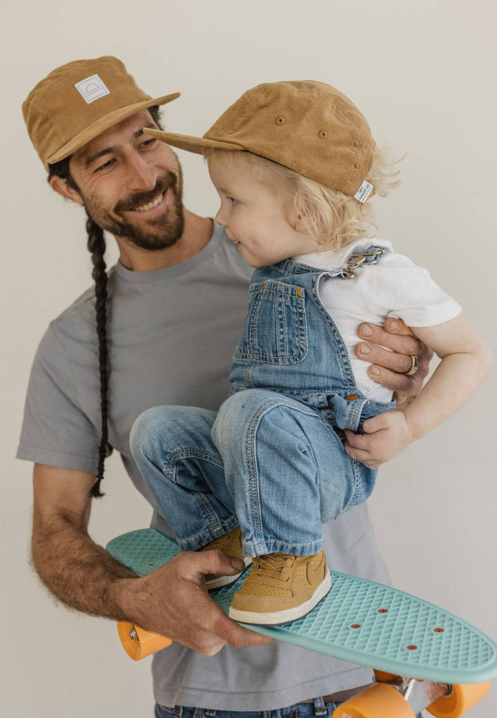 Hey August Corduroy Five Panel Hat - Canyon