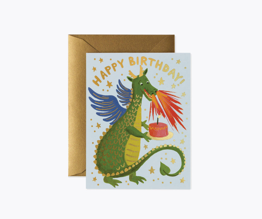 Rifle Paper Co Birthday Dragon Card