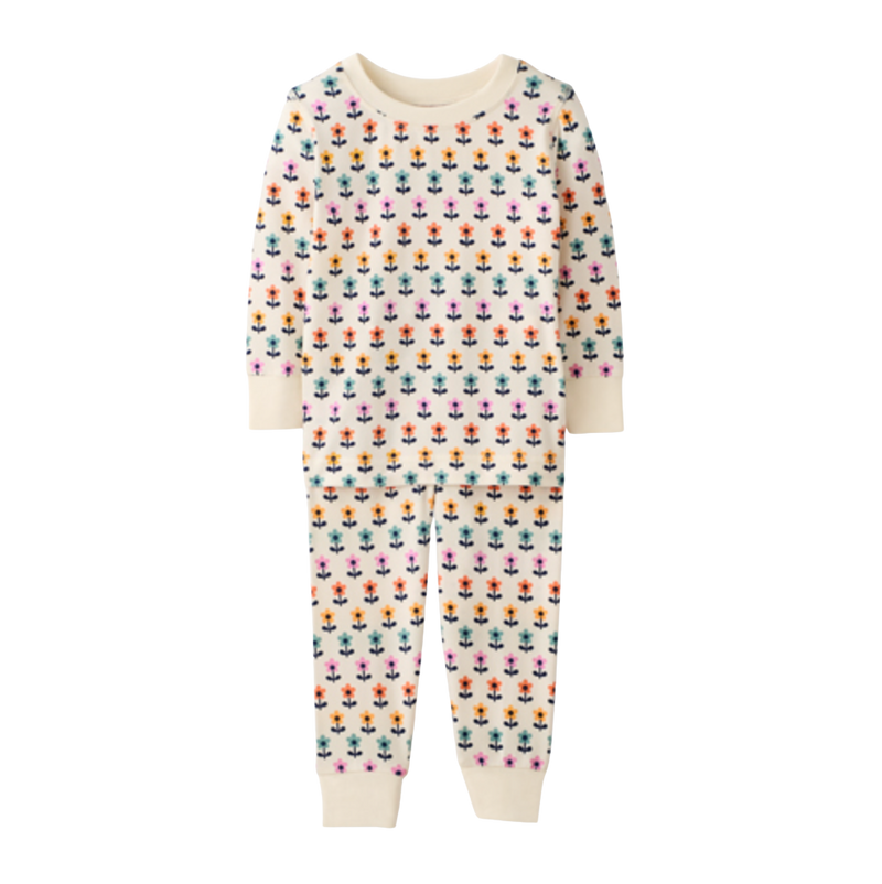 Hanna Andersson Kids Long John Pajama Set - Mini Tulips