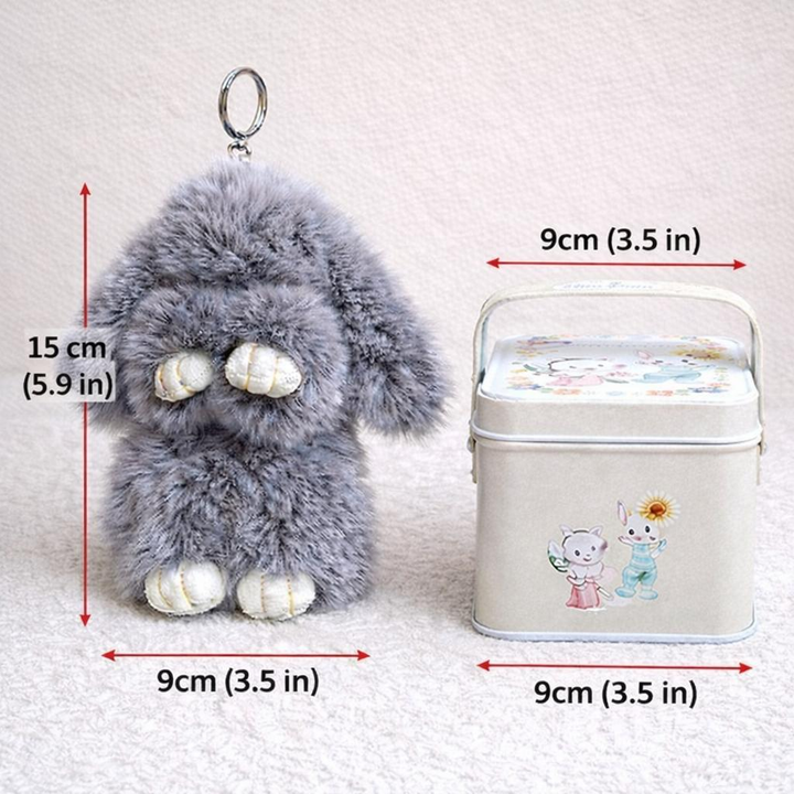 Bao Bunny Furry Kawaii Plush Keychain Mystery Tin