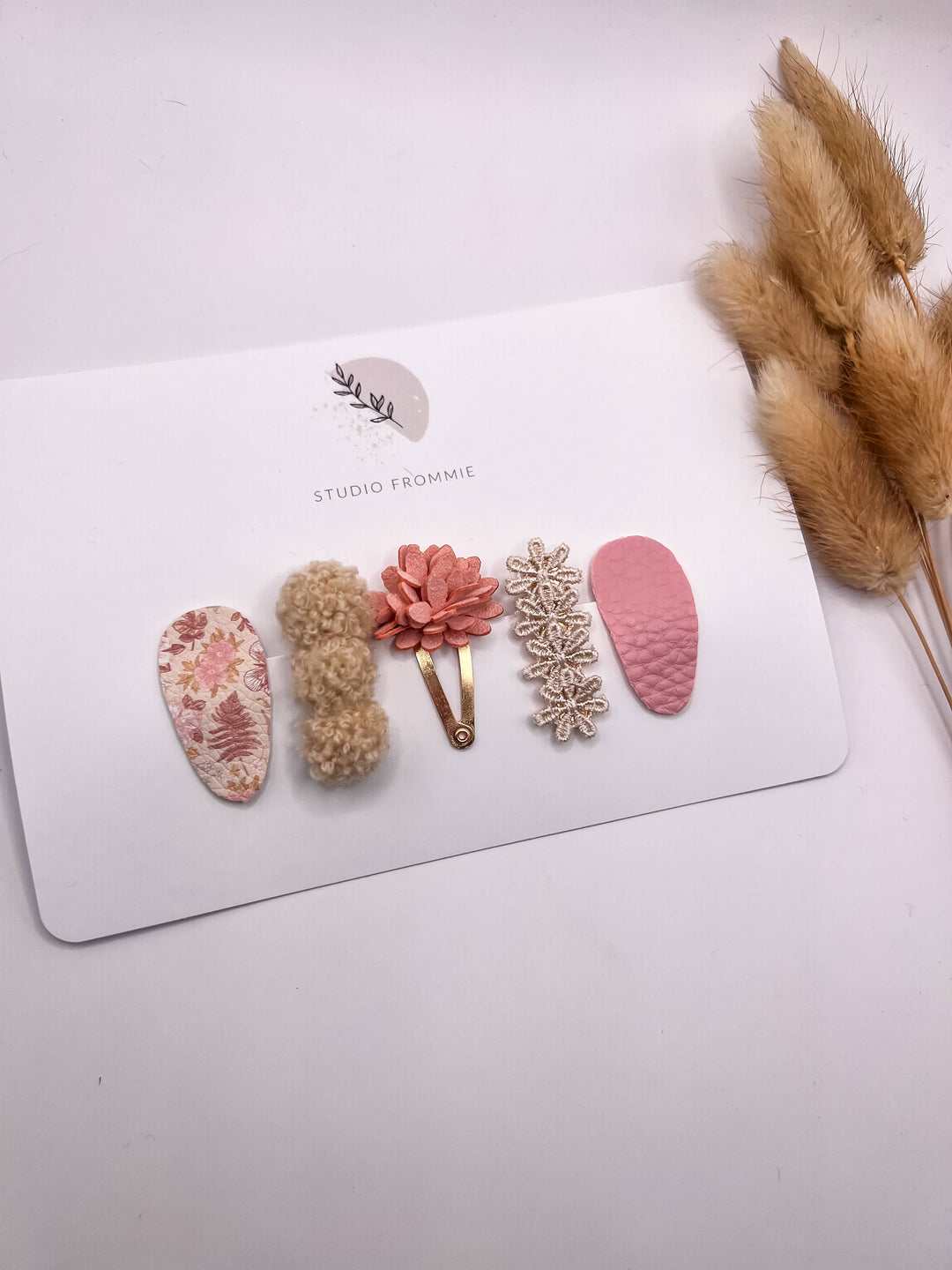 Studio Frommie Hair Clips - Lilly Pink