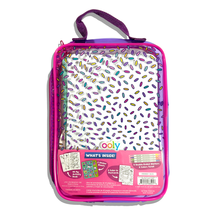 Ooly Let's Go! Activity & Coloring Kit - Unicorn Candy Town