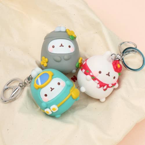 Molang Figure Keyring Bag Charms– Random Design