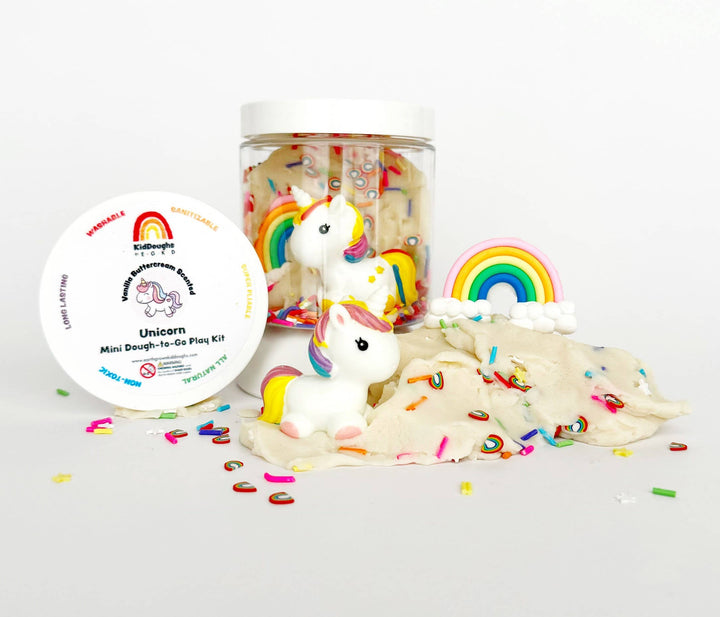 Earth Grown KidDoughs Unicorn (Vanilla Buttercream) Mini Dough-To-Go