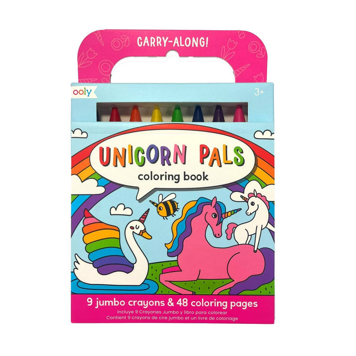 Ooly Carry-Along Coloring Book Set - Unicorn Pals (10 PC Set)