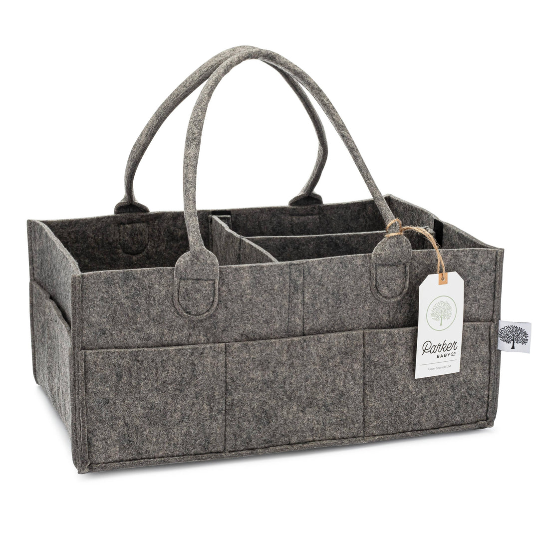 Parker Baby Co. Diaper Caddy - Peppercorn
