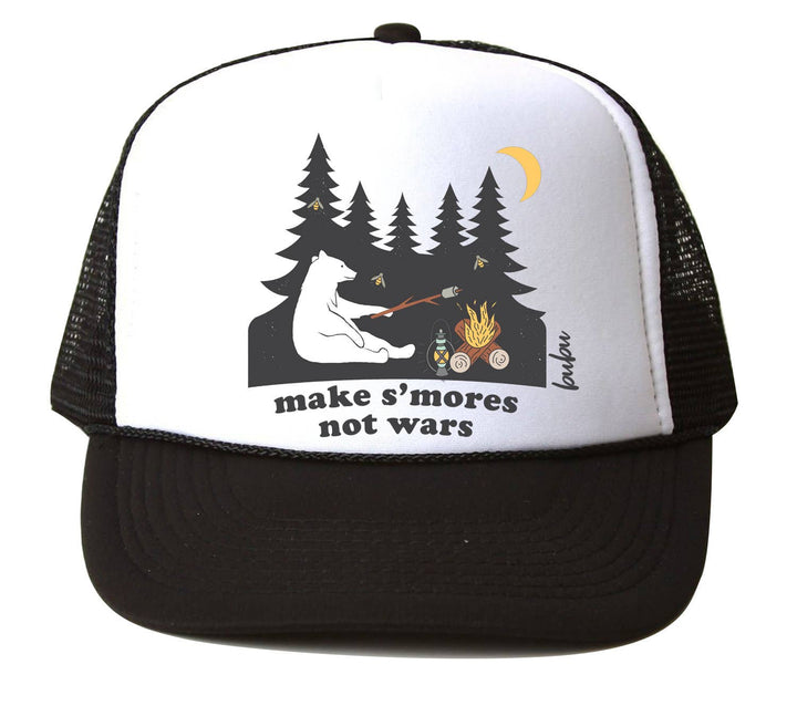 Bubu S'mores Not Wars White/Black Trucker Hat