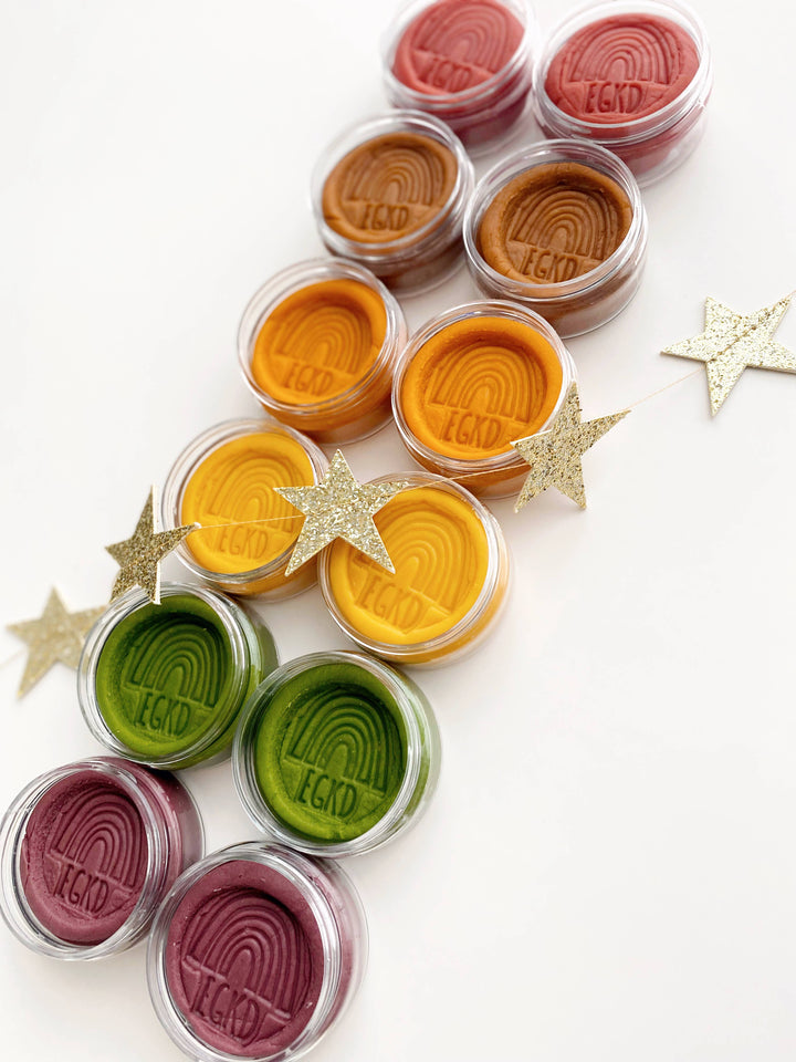 Earth Grown KidDough Mini KidDough Fall Rainbow Set