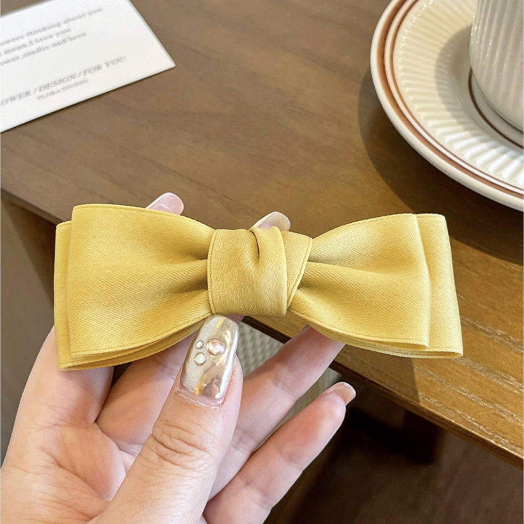 LoveLina Charming Satin Bow Hair Clips
