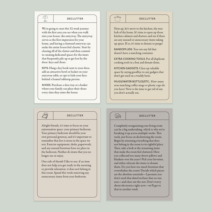 Beautifully Organized In 52 Weeks Card Deck