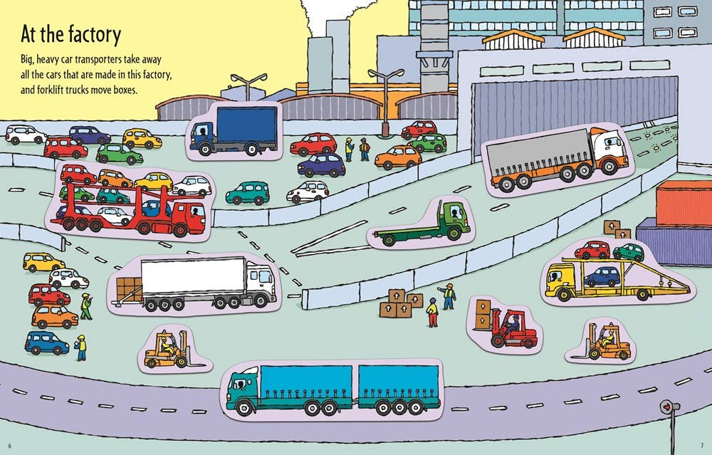 Usborne First Sticker Book Trucks
