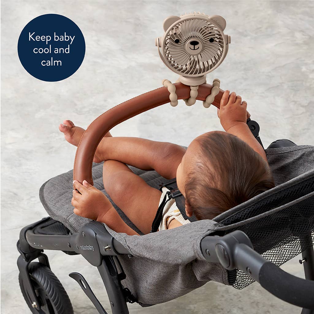 Itzy Ritzy Itzy Breeze 3-Speed Stroller Fan™ - Taupe