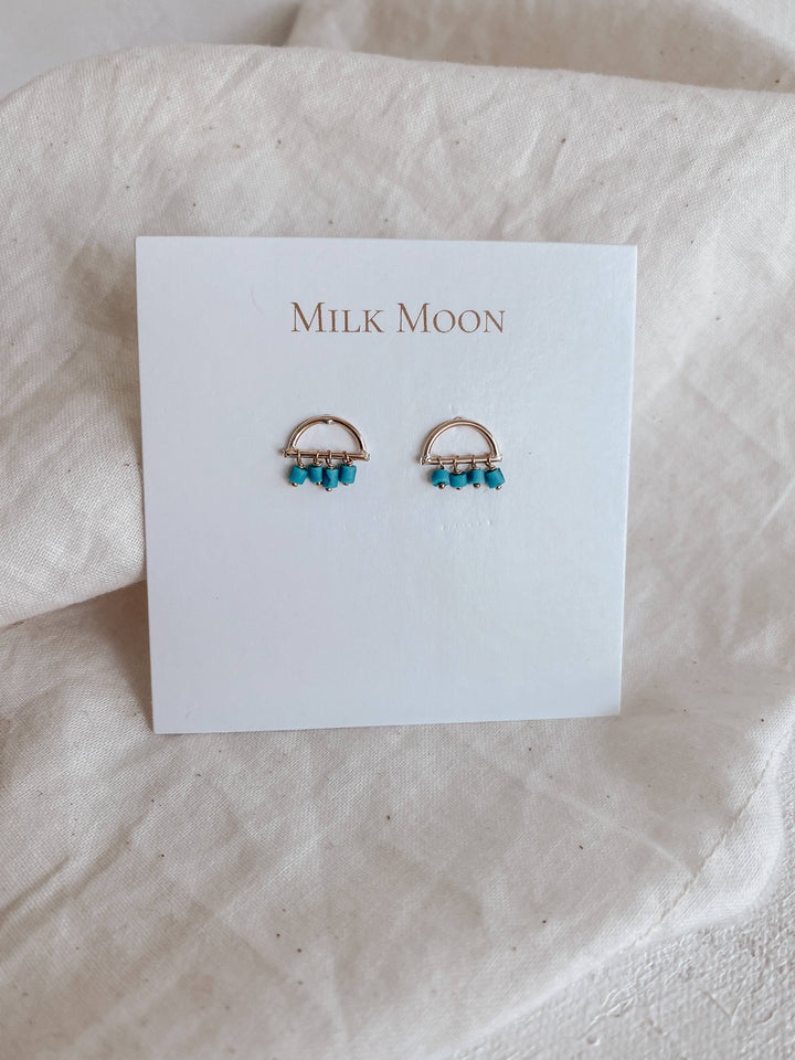 Milk Moon Sunrise Studs