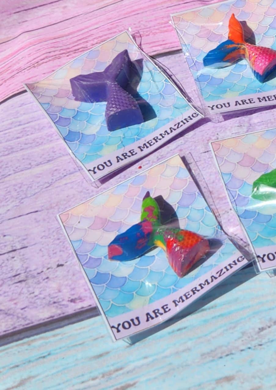 Snazzy Crayons Mermaid Crayon Party Favors