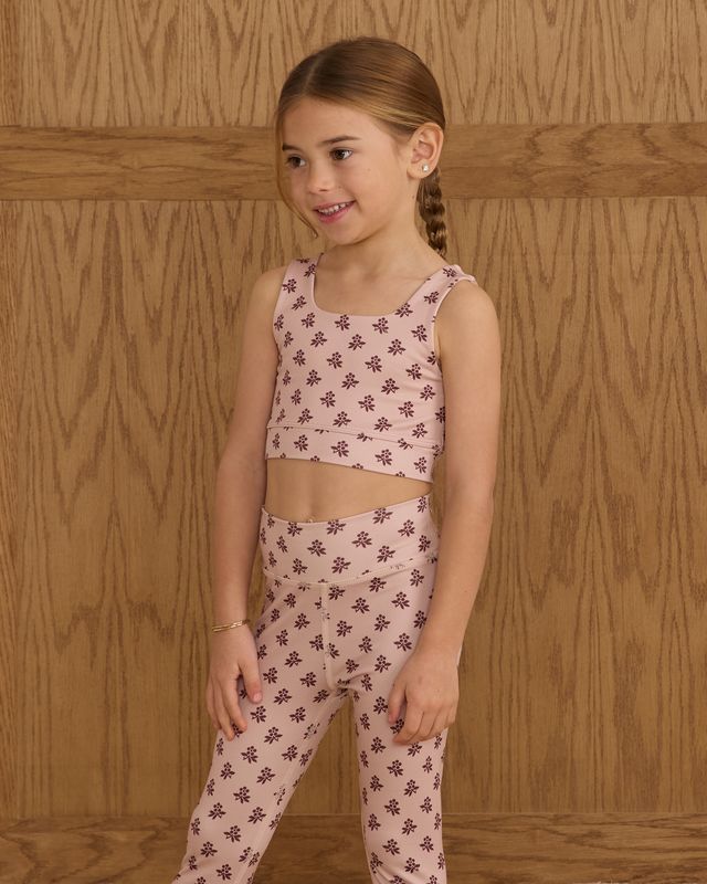 Rylee + Cru Play Swift Sports Bra - Blush Fleur
