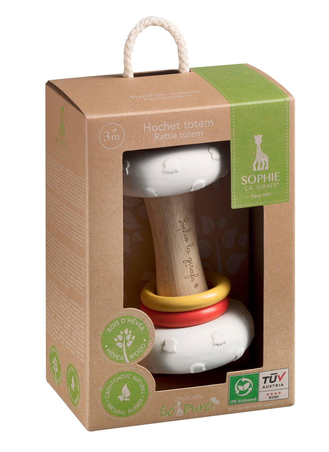 Sophie La Girafe So Pure Totem Rattle