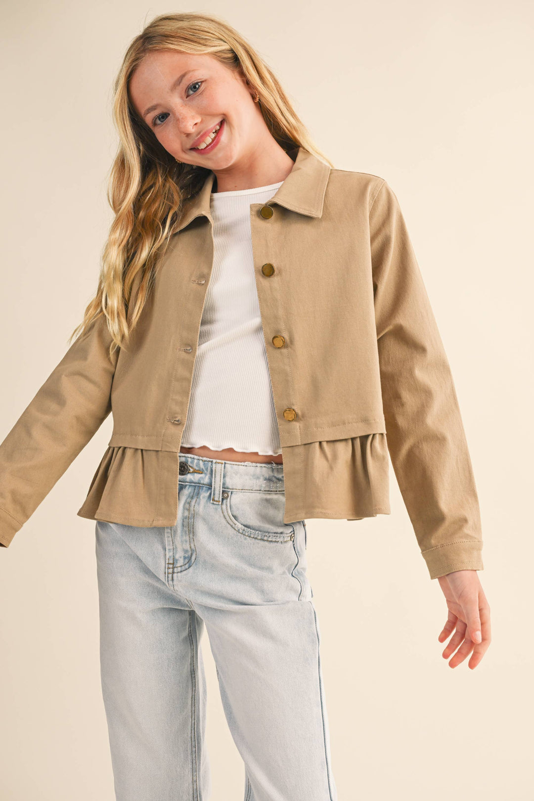Heart And Arrow Cropped Field Jacket