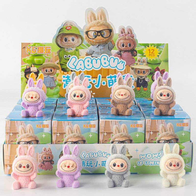 Little Trendy Flocking Cute Monster Ornaments Gift