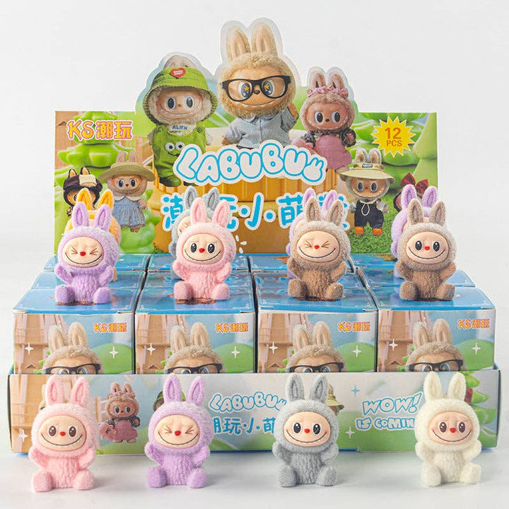 Little Trendy Flocking Cute Monster Ornaments Gift