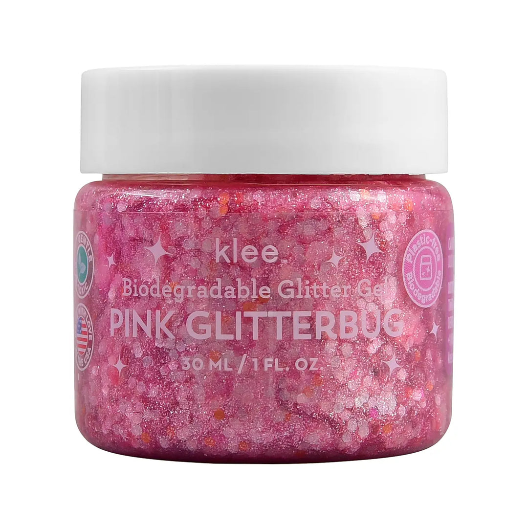 Klee Kids Pink Glitterbug - Biodegradable Glitter Gel