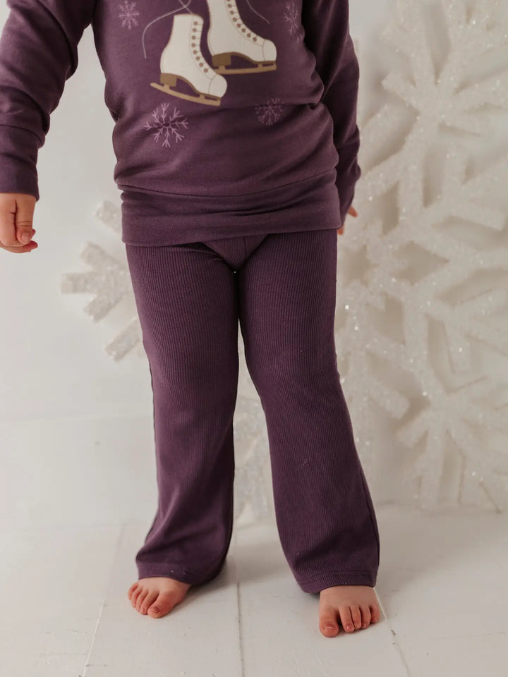 Babysprouts Flare Pants - Plum