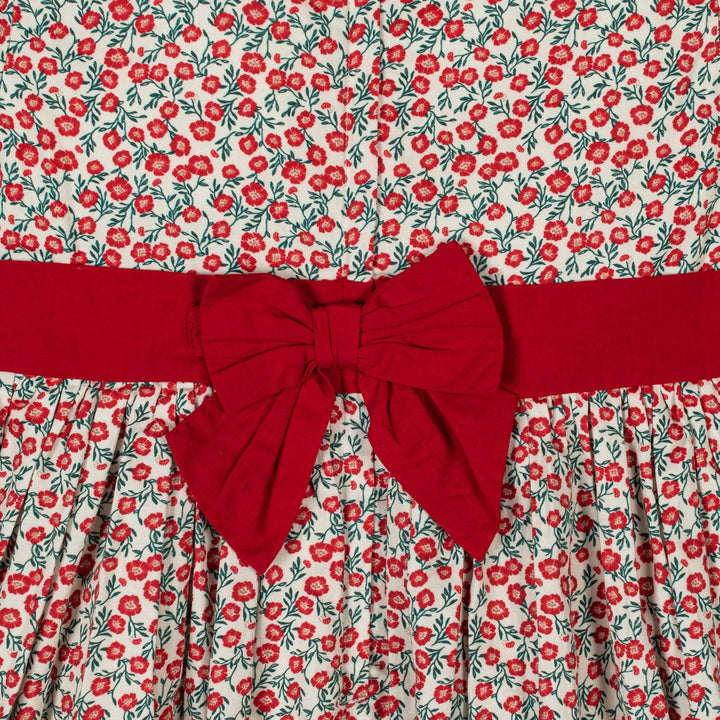 Hope And Henry Organic Ruffle Collar Sateen Dress - London Floral