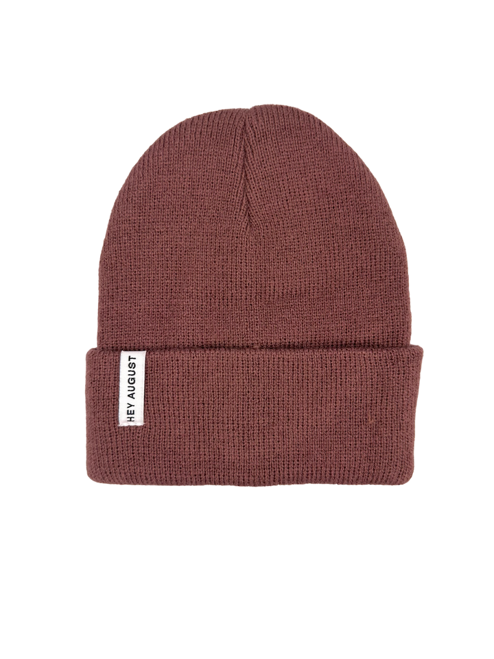 Hey August Knit Cuff Beanie - Mauve
