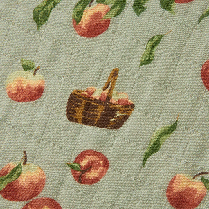 Milkbarn Organic Cotton Swaddle - Apple Orchard