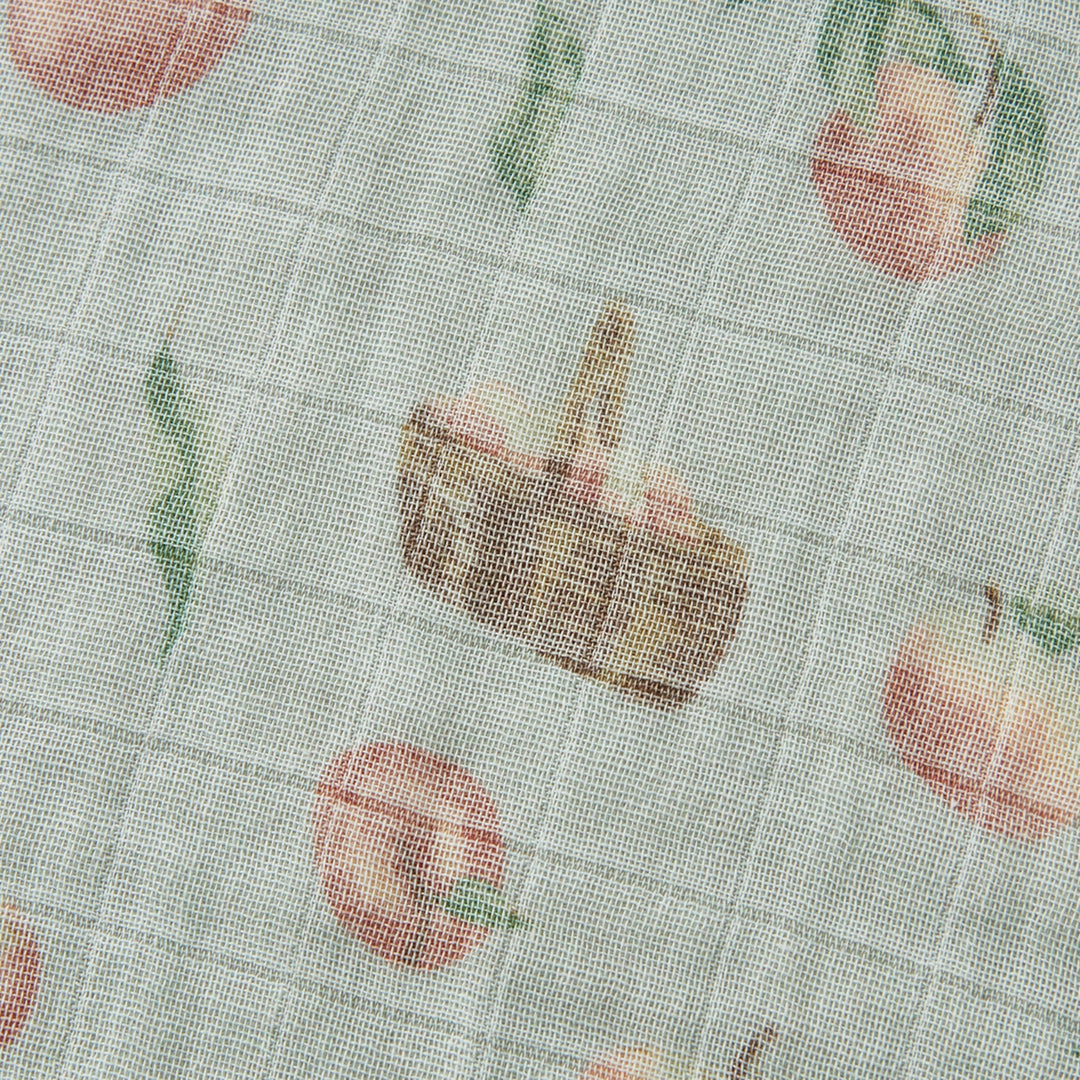 Milkbarn Organic Cotton Swaddle - Apple Orchard