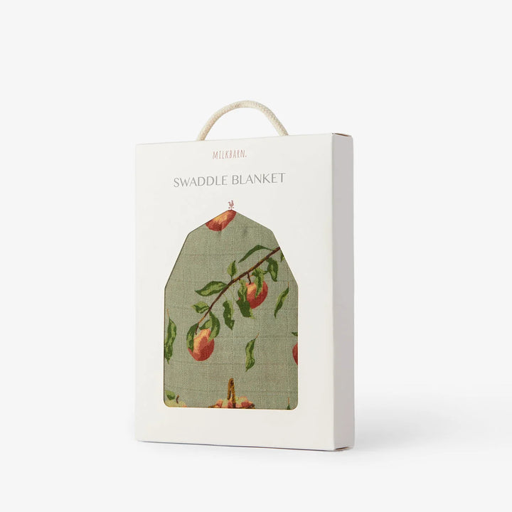 Milkbarn Organic Cotton Swaddle - Apple Orchard