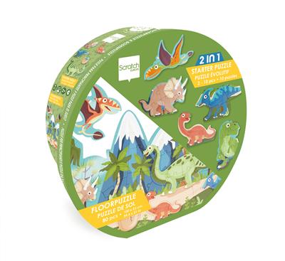 Scratch Europe 2-in-1 Starter and Floor Puzzle - Dino