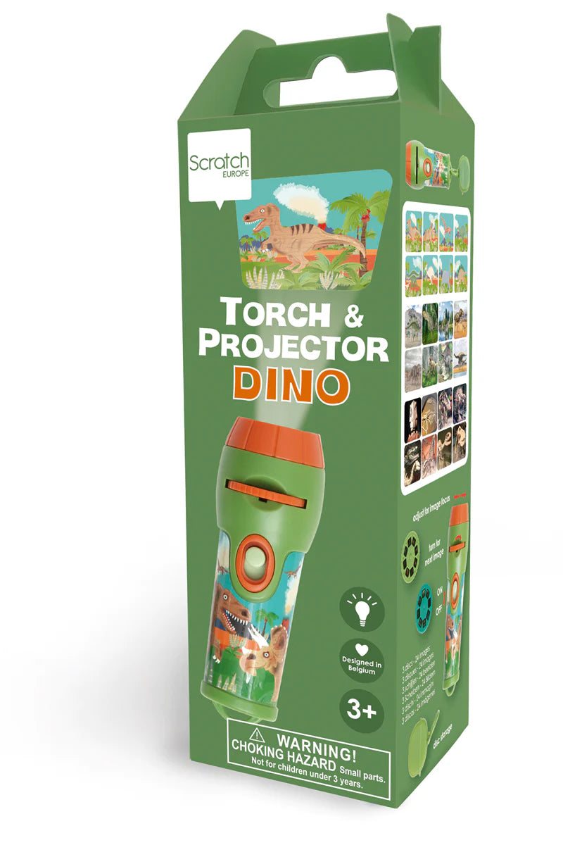 Scratch Europe Torch and Projector Light - Dino