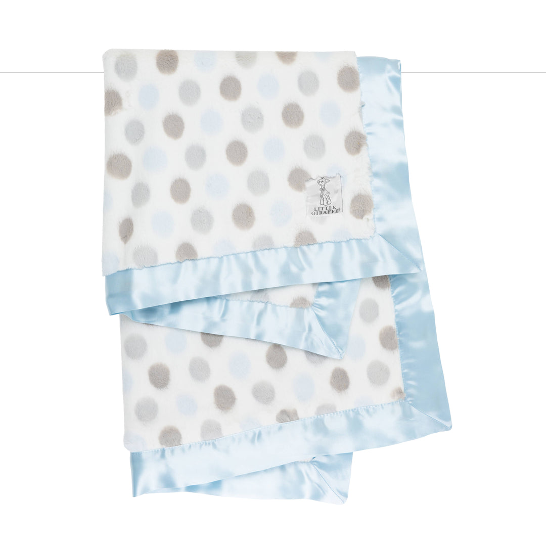 Little Giraffe Lux Dot Baby Blanket