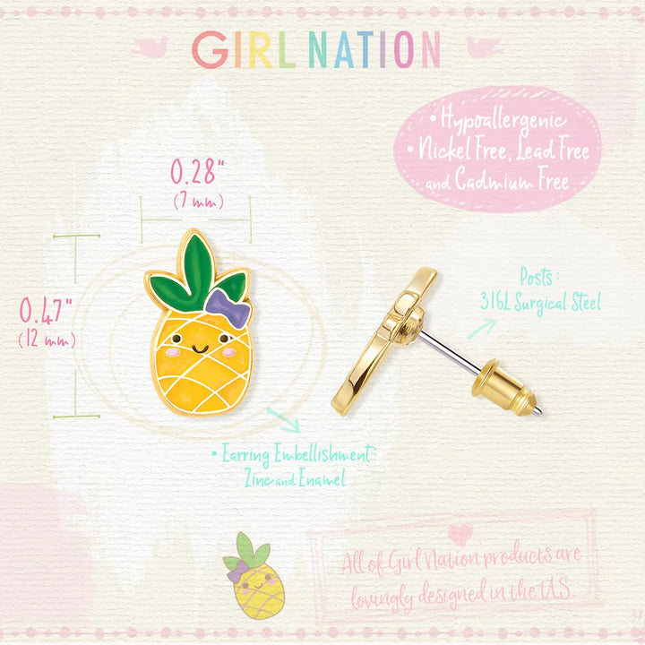 Girl Nation Lookin' Pine Cutie Stud Earrings