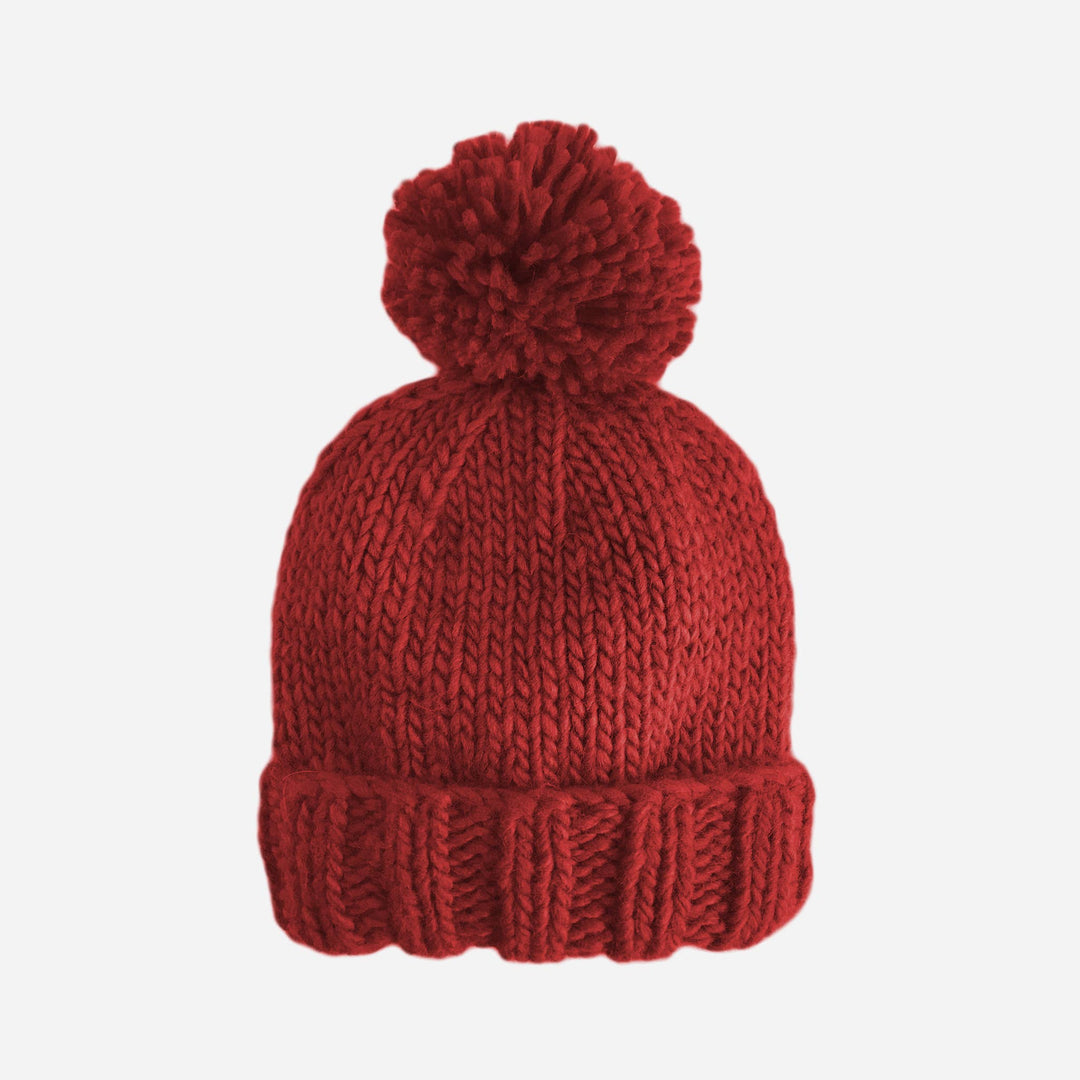The Blueberry Hill Classic Pom Hat - Red