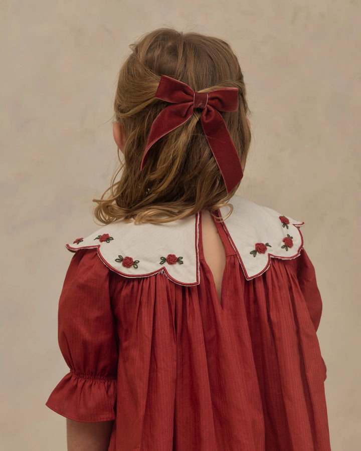 Noralee Velvet Bows Set - Green, Ruby
