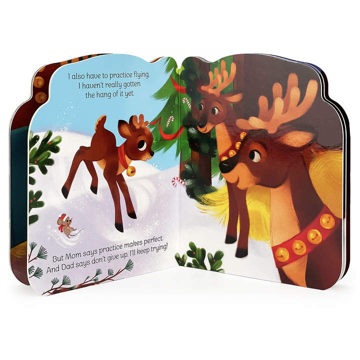 A Little Reindeer Shaped Christmas Board Book
