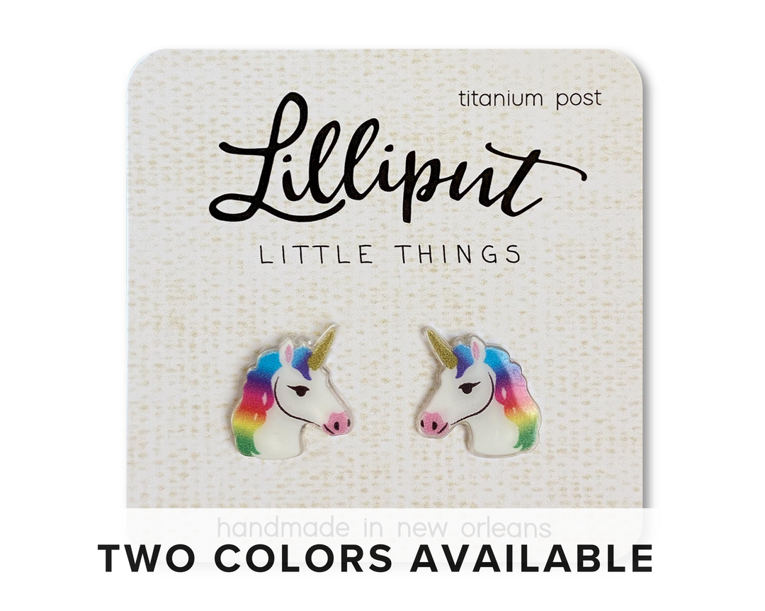 Lilliput Little Things Rainbow Unicorn Earrings