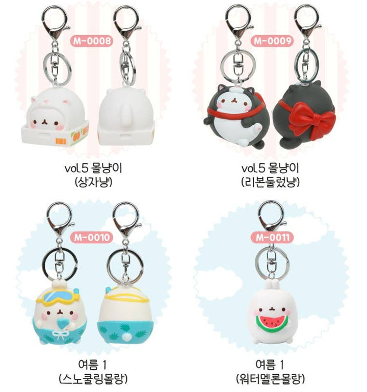 Molang Figure Keyring Bag Charms– Random Design