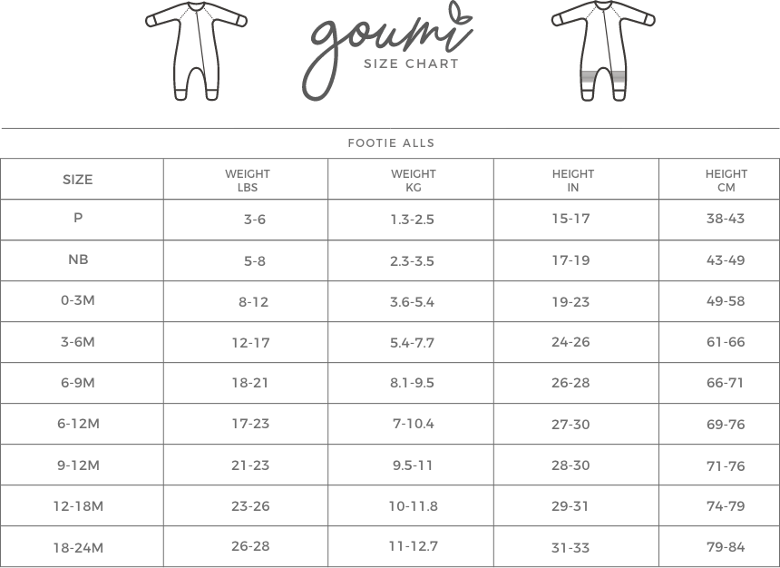 Goumi Grow With You Footie - Rose