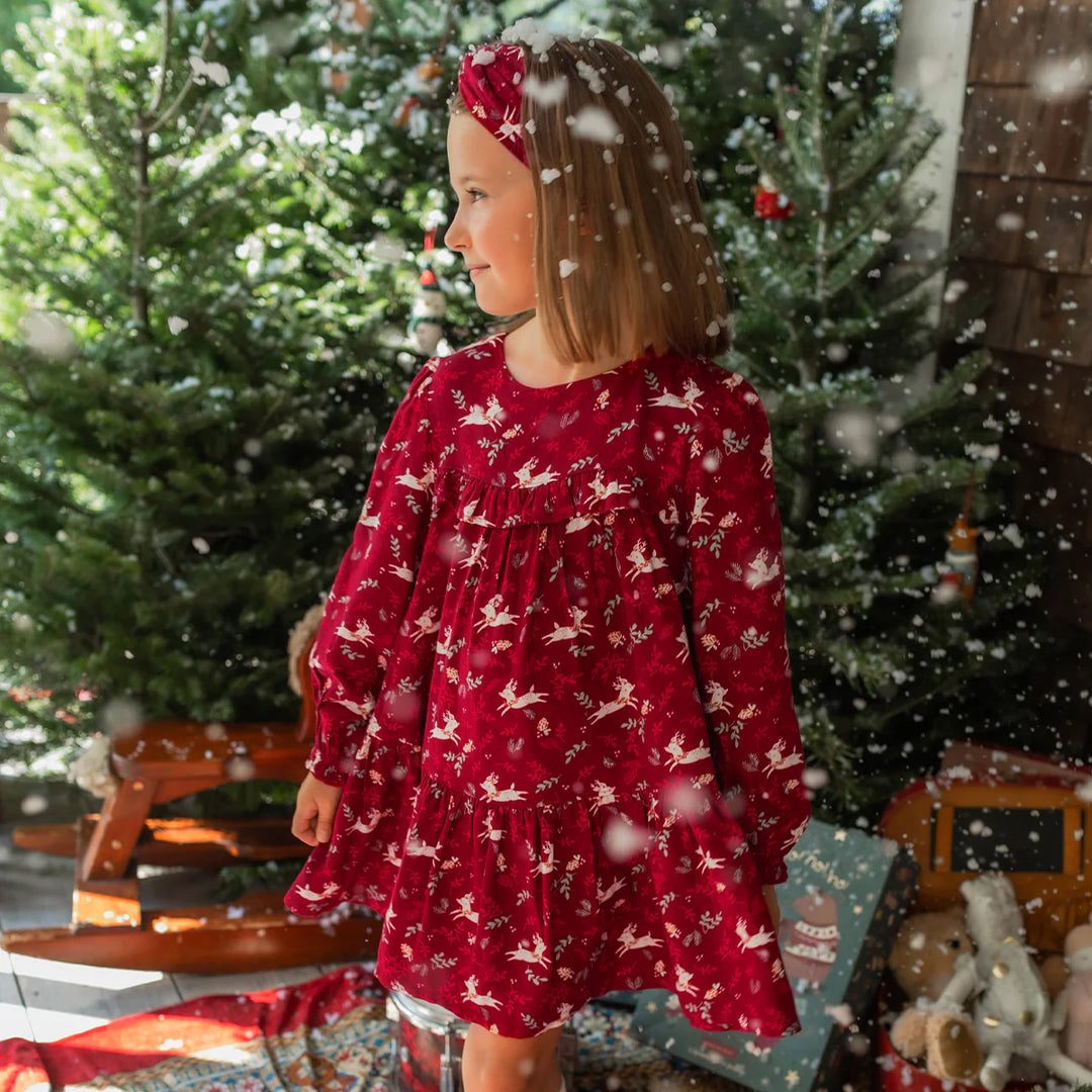 Souris Mini Red Reindeer Dress