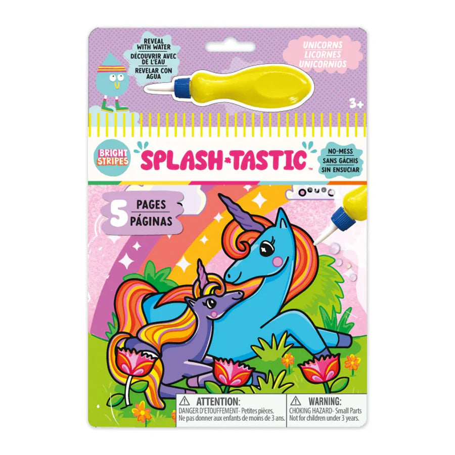 Bright Stripes Splash-Tastic Unicorns